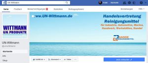 Facebook Screenshot von Wittmann UN-Produkte